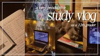 study vlog 📚 exam prep as a muslimah highschool student! ft. @pococo_official