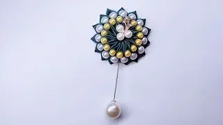 DIY创意丝带花胸针制作 手工饰品