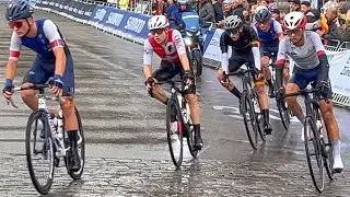 Zurich UCI Men Junior Road Race Cycling World Championships 2024 🚴‍♂️ 4K Rain Walk Switzerland ☔️