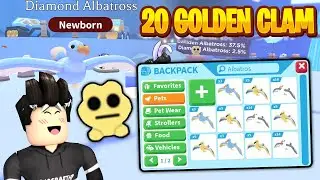 Ich &Ouml;FFNE 20 GOLDEN CLAMS und BEKOMME... Albatross in Adopt Me!