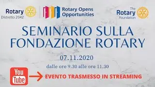 Rotary 2042 - Seminario Rotary Foundation 2020