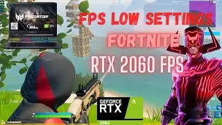 Fortnite FPS Benchmarks RTX 2060 i7-10750H | Acer Helios 300 (2020) | Realistic Solos Gameplay