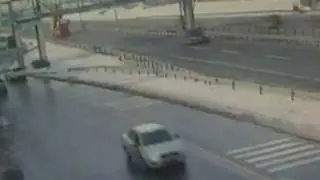 Truck destroys bridge in Turkey