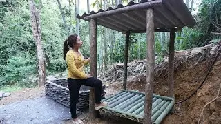 How To Build Water Tanks - Build an outdoor bamboo bathroom - Green Forest Farm