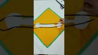 🧵✂️ handkerchief style baby frock design cutting and stitching trick very easy #shorts #viral ✅