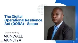 The Digital Operational Resilience Act (DORA) -Article 2 : Scope