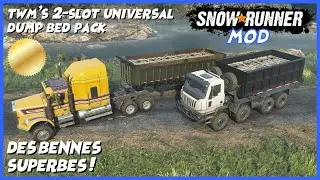Mod TWM dump trailer/bed pack - Superb dump trucks! - Snowrunner FR Series X