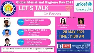 ToB program Let's Talk on Periods with Team UNICEF | Menstruation Matters | Red Dot Challenge