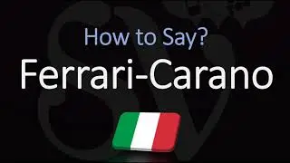 How to Pronounce Ferrari Carano? | California Winery Pronunciation