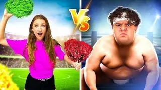 100 SPORTÓW W 24H 💪 Gruby vs Chudy – kto wytrzyma?!