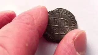 Metal Detector find Queen Mary Groat. Hammered Silver.
