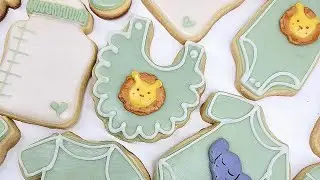 Jungle Animal Baby Shower Cookies