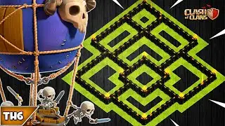 EPIC TOWN HALL 6 FARMING/TROPHY BASE 2019! TH6 HYBRID BASE UPDATED!! - CLASH OF CLANS(COC)