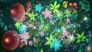 🧚&zwj;♂️ Magical Feywild Forest 🌸 🌺 Deadly Giant Flora Map 🌿 ✨ Glowing Fey Forest Map 🍄