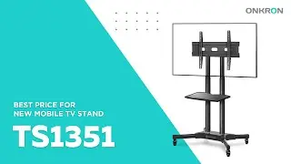 ONKRON Mobile TV Cart TV Stand with Mount for 40