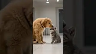 The Exact Moment They Became Friends 🐾💖 | Unexpected Animal Bond Begins! #shorts #animalfriendship