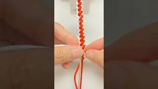 How to tie Fancy Square Knot Tutorial | Easy DIY#shortstutorial #diy #macrame #knottingtutorial