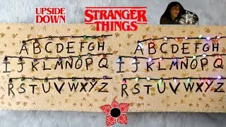 Stranger Things Craft Ideas| How to make Stranger Things Wall| #vandyscraft 