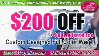 $200 Off Vehicle Wraps McKinney, TX 972.542.6567