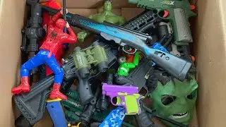 Open This Box, Full of Toy, M416, Sniper, Pistol, Spidermen Army