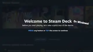 Steam Deck UI on Windows running by the Steam app