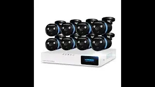 Распаковка видеонаблюдения h.view 8 шт. 1080 P CCTV Камера 2.0MP
