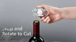 Electric Wine Opener, Automatic Electric Wine Bottle Corkscrew Opener with Foil Cutter, Rechargeable