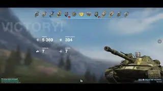 World of Tanks Blitz replay 7 kills, Mastery and Top Gun medal