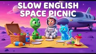 Space Picnic: English Listening Practice for Beginners | Learn English with 3D AI Animation