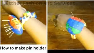DIY Cutting and sewing a cushion pin. How to make a pin holder