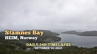 Stamnes Bay - Daily Timelapse: October 10, 2025 [Tr&oslash;ndelag, Norway]