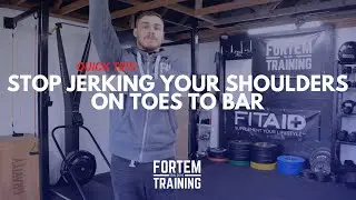 Stop Jerking the Front of the Shoulder on Toes to Bar | CrossFit Gymnastics Movement
