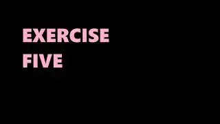 Exercise counter 10 minutes, 10 exercises x1 min each