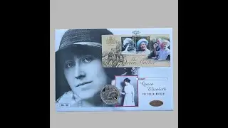 2002 The Queen Mother Memorial 50p Pence Coin Cover - Falkland Islands First Day Cover by Mercury