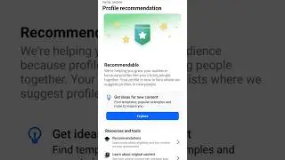 Facebook Profile & Page Recommendations Check #shorts