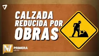 Hay una REDUCCI&Oacute;N de la CALZADA en la rotonda de los Pueblos Originarios por OBRAS