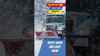 Breaking News!!  #winter #snow #car #light #show