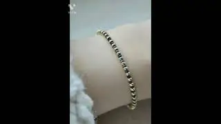 Latest Simple Gold Black Beads Bangle Design // Black Beads Gold Bangles Designs