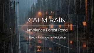 🌧️ Calming Rain Sounds for Sleep (NO THUNDER, NO ADS) - Soothing Night Rain in Forest for Deep Rest
