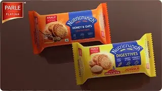 Parle Platina | Nutricrunch Digestive, Honey & Oats Cookies | 20 sec