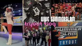 VLOG: WWE Summer Slam Tryouts | I TRIED OUT FOR THE WWE | Crazy Experience | First time in Detroit |