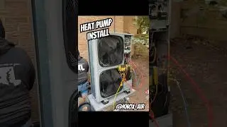 Attic air handler and side discharge heat pump system install #HVAC #HeatPump #ArmstrongAir