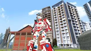 Ambulance Robot Car Transform#17 - Emergency Robot City Rescue Simulator - Android Gameplay | Robot