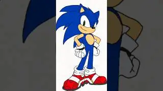 Sonic Redesigns #sonic #sonicthehedgehog #redesign #redesignsonic #shorts #art