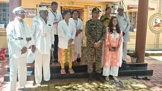 Col. Prasad Mijar visited at Hiware Bazar 