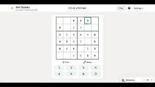 LinkedIn Mini Sudoku Answer Today #150 Eight #sudoku
