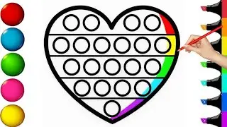 How to Draw a Cute Heart Pop It | Easy Step by Step #drawing #howtodraw