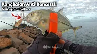 ANTI BONCOS!!! SOFTLURE MINIPOPPER GACORR BANGET! Ultralight Fishing