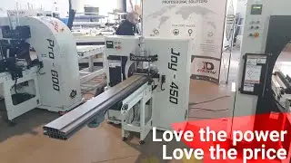 Horizontal Stretch Film Wrapping Machine for profiles and frames Joy 450 Dynawrap