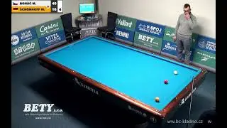 Czech league | 3-cushion | D1 | 8th round | Markus Sch&ouml;nhoff v Martin Boh&aacute;č